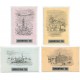 ARGENTINA ENTERO POSTAL GJ TAR-106/9 SERIE COMPLETA TARJETAS RESELLADAS ARGENTINA ´85, RARAS U$ 210